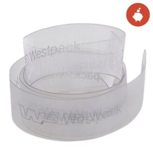 Cinta de organza con marca impresa category image