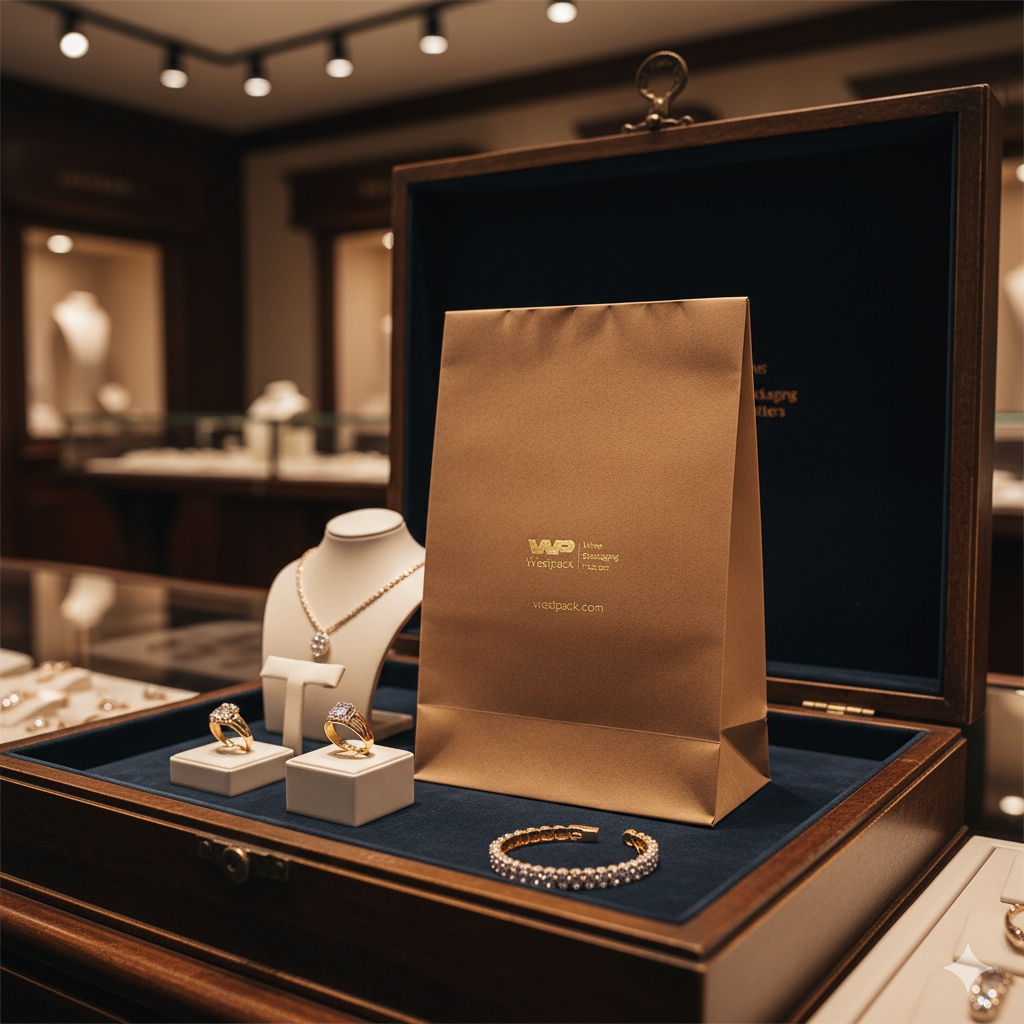 Branded gift bag close-up